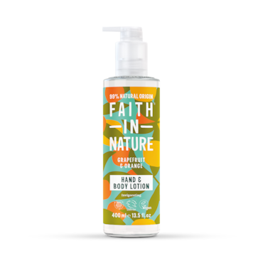 Faith in Nature გრეიფრუტი & ფორთოხალი ტანის ლოსიონი, 400 მლ