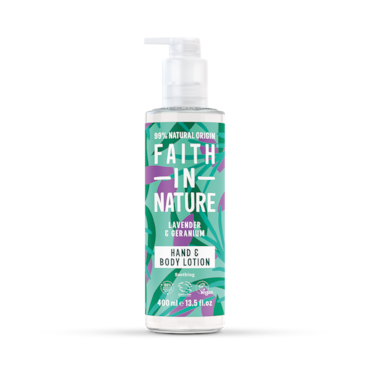 Faith in Nature ლავანდა & გერანიუმი ტანის ლოსიონი, 400 მლ