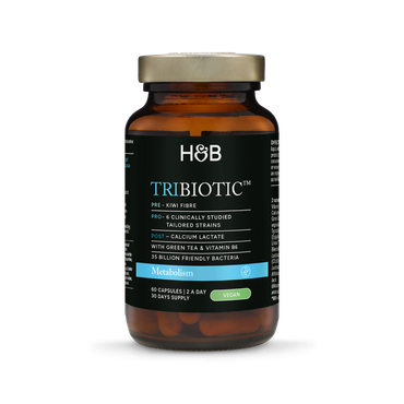 Holland & Barrett ტრიბიოტიკ მეტაბოლიზმის გასაუმჯობესებლად, 60 კაფსულა