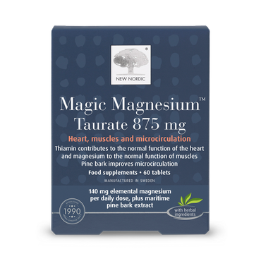 New Nordic მაგნიუმის ტაურატი, 60 ტაბლეტი