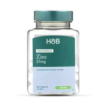 Holland & Barrett თუთია 25 მგ, 120 ტაბლეტი