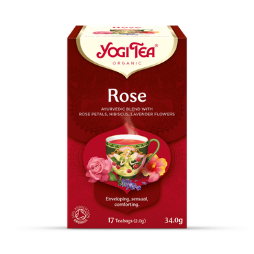 Yogi Tea ორგანული ვარდის ჩაი, 17 პაკეტი