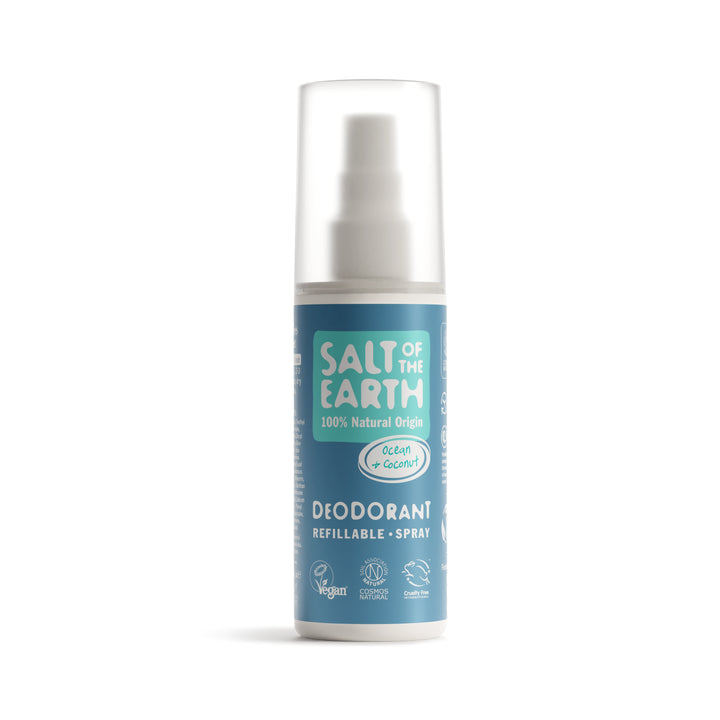 Salt of the Earth მარილის ბუნებრივი დეოდორანტი სპრეი ოკეანეანის და ქოქოსის არომატით, 100 მლ