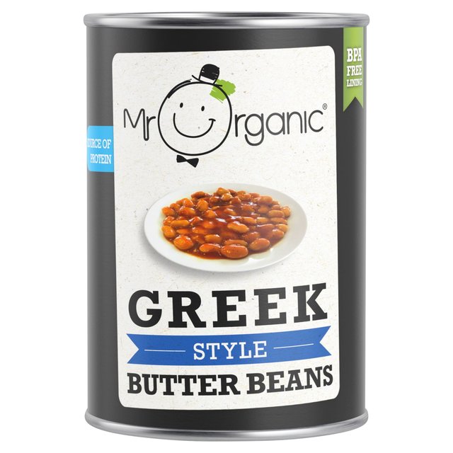 Mr Organic ბერძნული სტილი "ბათერ" ლობიო, 400 გრ
