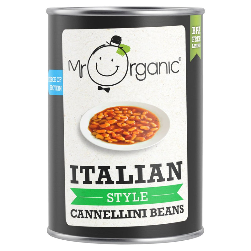 Mr Organic იტალიური სტილის "კანელინი" ლობიო, 400 გრ