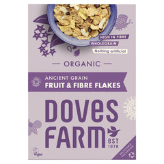 Doves Farm მარცვლეულის ფანტელები ხილითა და ბოჭკოთი, 375 გრ