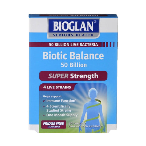 Bioglan მაღალი სიმტკიცის ბიოტიკების ბალანსი, 30 კაფსულა