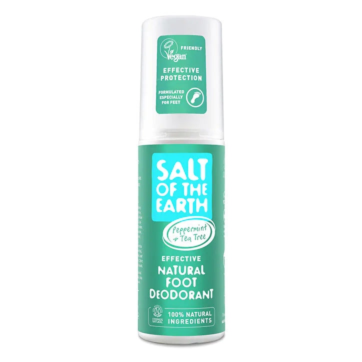 Salt of the Earth მარილის ბუნებრივი დეოდორანტი სპრეი ფეხისთვის, 100 მლ