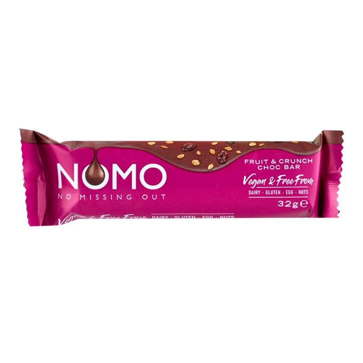 NOMO ხილისა და თხილის შოკოლადის ბარი, 32 გრ