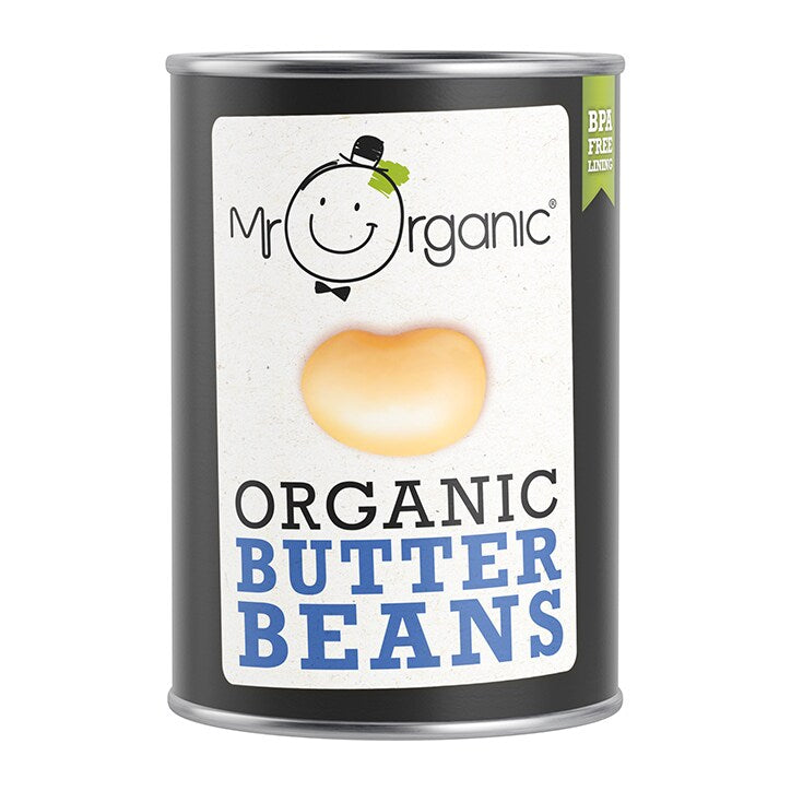 Mr Organic მოხარშული "ბათერ" თეთრი ლობიო, 400 გრ