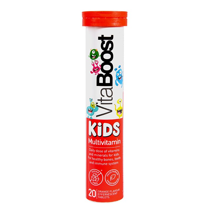 Vitaboost მულტი ვიტამინები ბავშვებისთვის, 20 შუშხუნა აბი