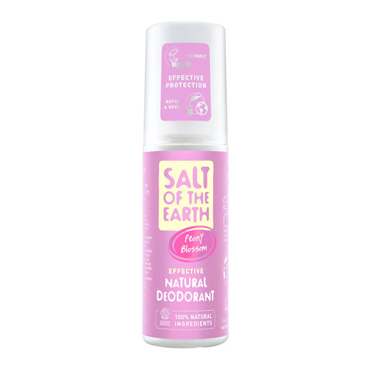 Salt of the Earth მარილის ბუნებრივი დეოდორანტი სპრეი პლეონის ყვავილი, 100 მლ