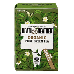 Heath & Heather ორგანული მწვანე ჩაი, 20 პაკეტი