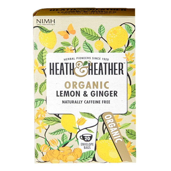 Heath & Heather ნატურალური ლიმონისა და კოჭას ჩაი, 20 პაკეტი