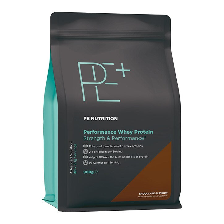 PE Nutrition შრატის პროტეინი შოკოლადის არომატით, 900 გრ