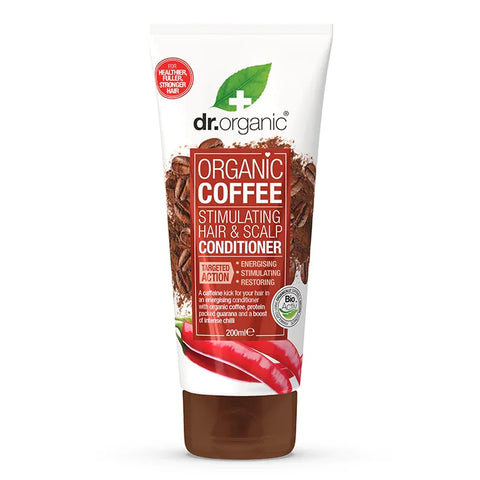Dr Organic organic coffee თმის ზრდის მასტიმულირებელი კონდიციონერი, 200მლ