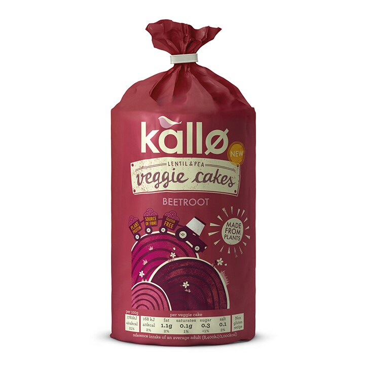 Kallo ჭარხალი ბალზამიკოთი  ვეგანური ორცხობილა, 122 გრ