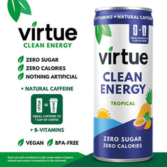 Virtue Clean ტროპიკული ენერგია სასმელი, 250 მლ