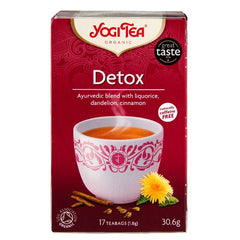 Yogi Tea ორგანული დეტოქსის ჩაი, 17 პაკეტი